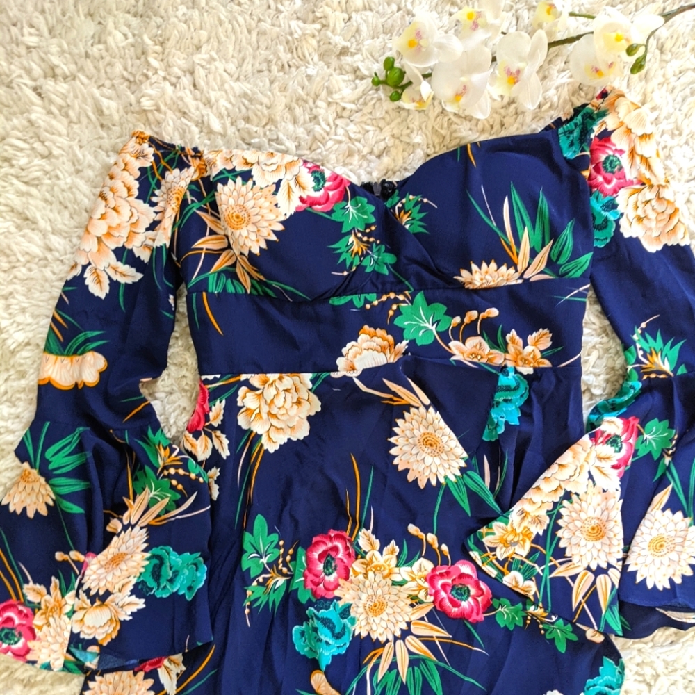 Fashion Nova Floral Maxi Dress